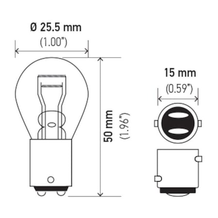 Hella BULB 1157 12V 27/8W 1157